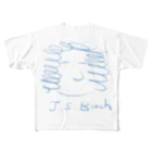 OSHIYOMANのバッハ　J.S.Bach フルグラフィックTシャツ