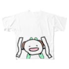 ダイナマイト87ねこ大商会のぞろ目のレシートに嬉しくなってゲレンデを滑るいぬです All-Over Print T-Shirt