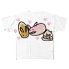 ダイナマイト87ねこ大商会のホワイトデー フルグラフィックTシャツ