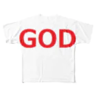 アメリカンベース のGOD 神様 All-Over Print T-Shirt