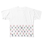 NAHO BALLET STUDIOのモノグラム🌹ロング All-Over Print T-Shirt