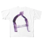 coroganuのA purple フルグラフィックTシャツ