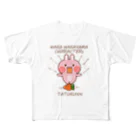 wakayamaのうさぎのたつ君２ All-Over Print T-Shirt