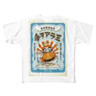 ひげラク商店のウイルス撃退！手をあら王 All-Over Print T-Shirt