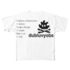 dubluvyobsダブラヴヨブス のダブラヴヨブスのフレームくん2 フルグラフィックTシャツ