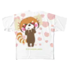 ザ・ワタナバッフルの大耳のレッサーパンダ "LOVE" All-Over Print T-Shirt