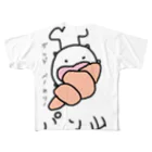 ダイナマイト87ねこ大商会のグッドベーカリー パン山 フルグラフィックTシャツ