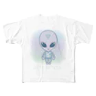 alpacca-creativeのZeta Reticuli（ゼータ・レチクル星人） All-Over Print T-Shirt