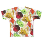 檸檬飴のクレステッドゲッコー×フルーツ盛り合わせ All-Over Print T-Shirt