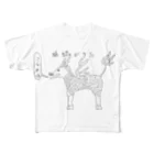 junk-houseの麒麟がきた。幸福が訪れますように All-Over Print T-Shirt