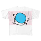 ダイナマイト87ねこ大商会のボールを顔面に乗せて遊ぶねこです All-Over Print T-Shirt