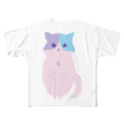 おもち屋さんのおすまし猫(4) フルグラフィックTシャツ