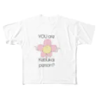 sun＊ege(サンエイジ)※ぺぽのけぶかいフラワー All-Over Print T-Shirt
