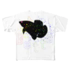 VividWildのVividFishBetta フルグラフィックTシャツ