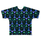  イッヌこわい  のnekomoyou 夜 All-Over Print T-Shirt