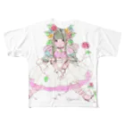 kaeruco(* 皿 *)の花と共生と寄生と All-Over Print T-Shirt