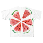 Rena DesignのFresh Watermelon フルグラフィックTシャツ