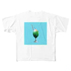 みきひさの夏色クリームソーダとさくらんぼ フルグラフィックTシャツ