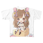 麻倉ひな子🦄🌸ひなぺちのひなぺち フルグラフィックTシャツ