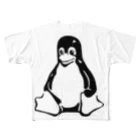 nishidemasamiのTuxくん フルグラフィックTシャツ