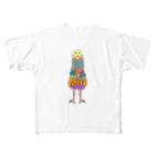 ヨシダアニマルズの色とり鳥 All-Over Print T-Shirt