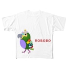 ねこぜや のROBOBO アオボウシインコ All-Over Print T-Shirt