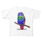 Wakameleonのふくろうちゃん　枠なし All-Over Print T-Shirt