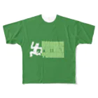 hoge-machaのNECO(Run as fast as you can) フルグラフィックTシャツ