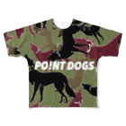 ryopaulのpointdogs フルグラフィックTシャツ