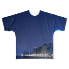 神十田ツイッターまとめフォームの夜景Tシャツ フルグラフィックTシャツ