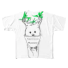 Mr.azzurroの植物HEAD003 All-Over Print T-Shirt