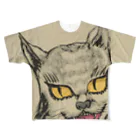 ぺいぺいぺい♪の化け猫 All-Over Print T-Shirt