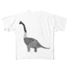 新谷べにのブラキオサウルス フルグラフィックTシャツ