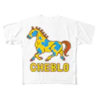 CHEBLOのイエロウマ フルグラフィックTシャツ