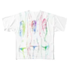 JunK drawing の万歳三少女　１ All-Over Print T-Shirt