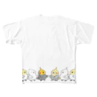 うめだのグッズショップのオカメインコのサルエルチーム All-Over Print T-Shirt