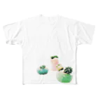 ✯しーくん。の【アロマサボテンズ】 All-Over Print T-Shirt