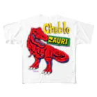 CHEBLOのZAURI △Red▼ フルグラフィックTシャツ