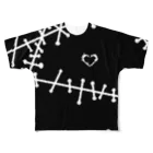 SumiReのツギハギ　白 All-Over Print T-Shirt