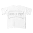 ave a rayのave a ray フルグラフィックTシャツ