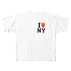 NOBODY754のI love NY フルグラフィックTシャツ