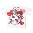 アジサイの織のおすましBunny いちご味 All-Over Print T-Shirt