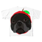 cosajisalutのAPPLE-LUKE フルグラフィックTシャツ