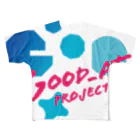 子どもの『得意』を見つけ･伸ばす─ Good_at PROJECTのGood_at  // SUMMER-SKY BLUE フルグラフィックTシャツ