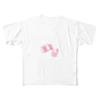 ウサコクリエイトのうさこ牛乳 All-Over Print T-Shirt