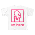 charlolのそばにいるよ　ピンク All-Over Print T-Shirt
