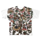 ヤマネコ。の部屋のfloral alchemy All-Over Print T-Shirt