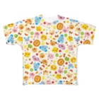 Illustrator イシグロフミカの動物たちとフルーツ All-Over Print T-Shirt