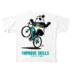 WORLDCYCLEのウィリーパンダ フルグラフィックTシャツ