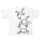 temarinaのカニ All-Over Print T-Shirt